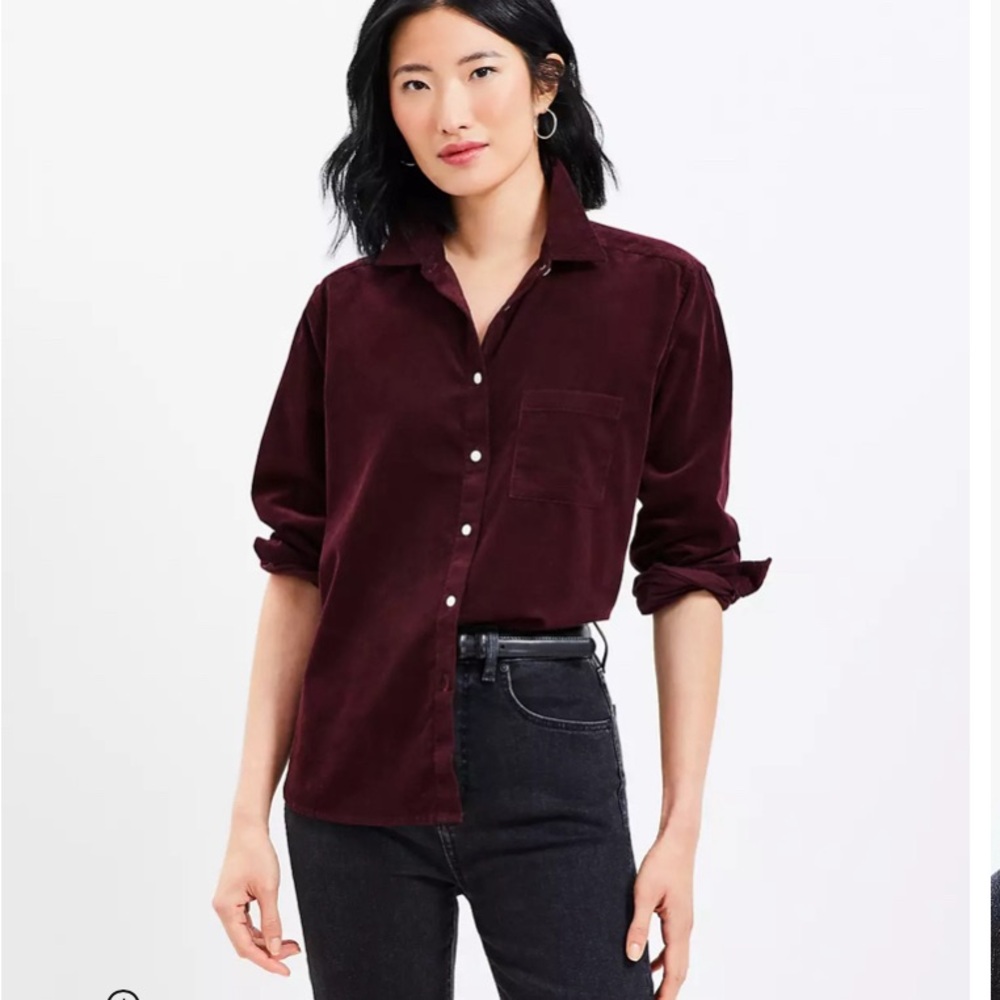 NWT Corduroy Relaxed Everyday Shirt - LOFT